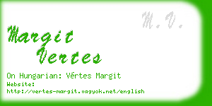 margit vertes business card